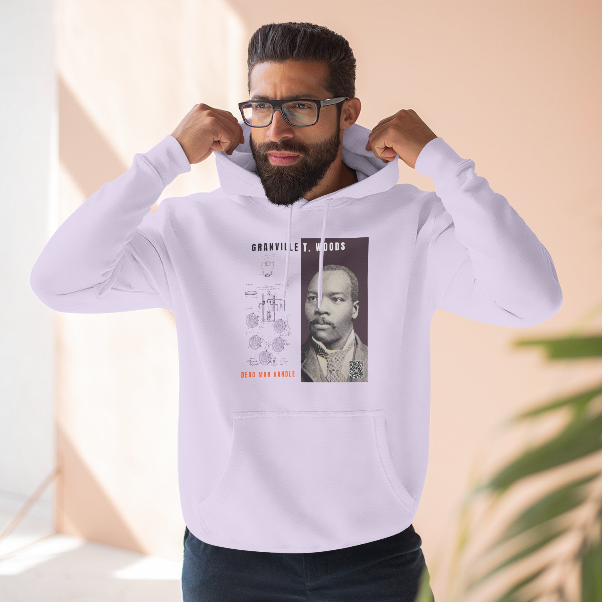Granville T. Woods, Three-panel Historical Portrait Hoodie