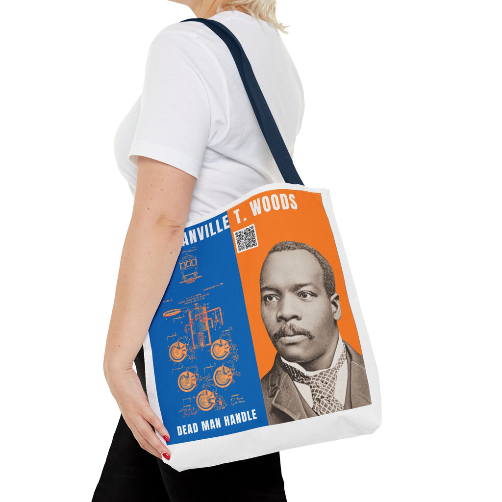 Granville T. Woods Historical Portrait Tote Bag - White (City Champs)