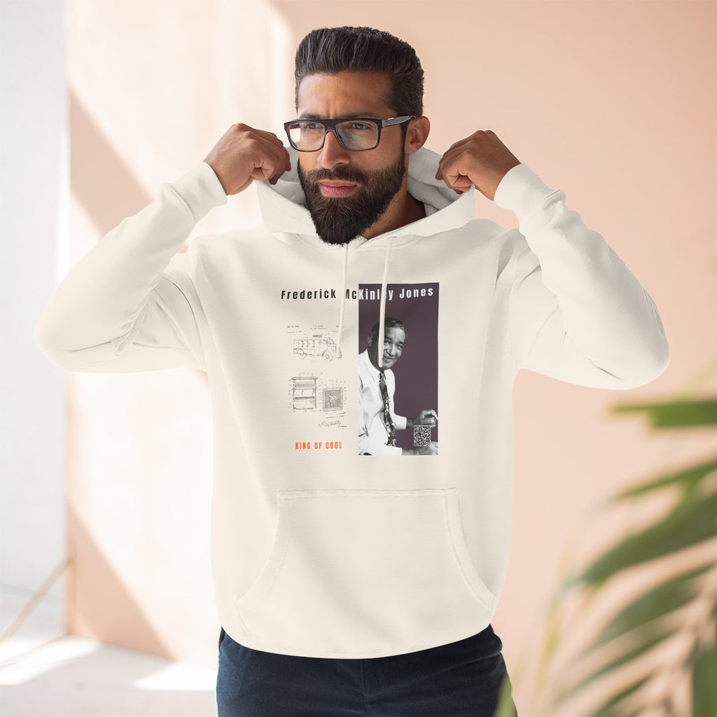 Frederick McKinley Jones, Unisex, Three-panel Historical Portrait Hoodie