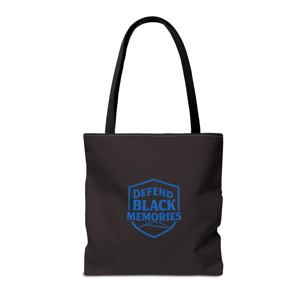 Tubman-Truth Brooch Graphic Tote Bag (Black)