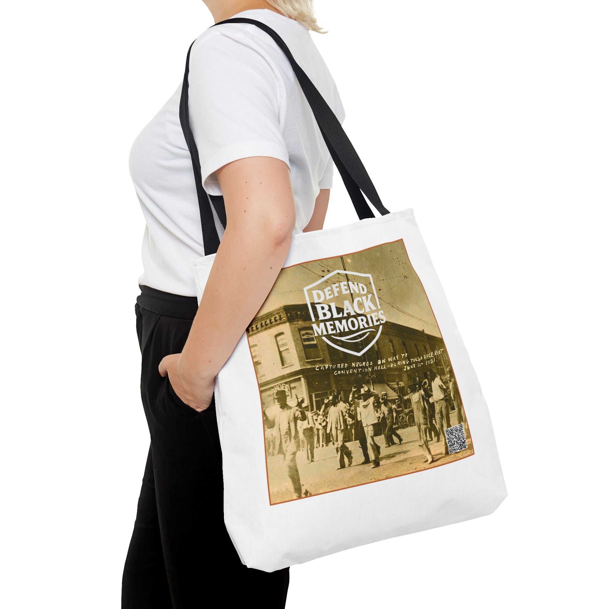 Tulsa Massacre Tote Bag (White)