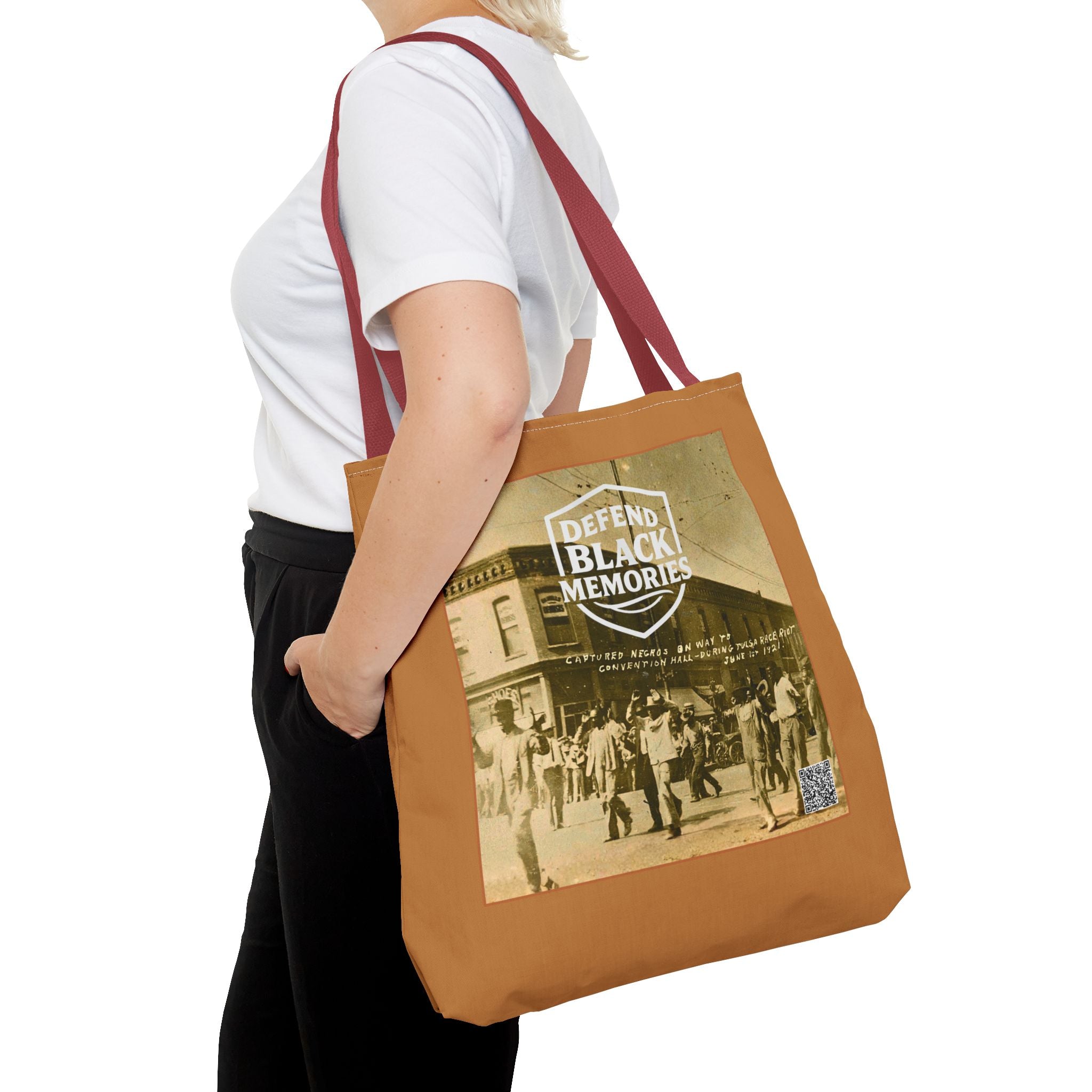 Tulsa Massacre Tote Bag (Light Brown)
