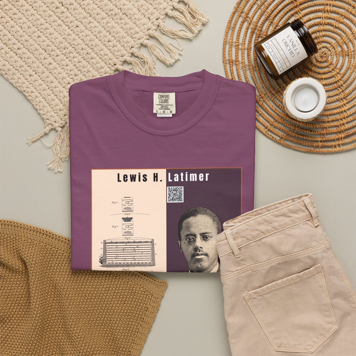 Lewis H. Latimer, Unisex, Historical Portrait T-shirt (City Champs)