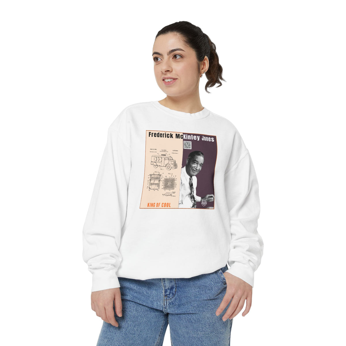 Frederick McKinley Jones, Unisex, Garment-Dyed Sweatshirt (City Champs)