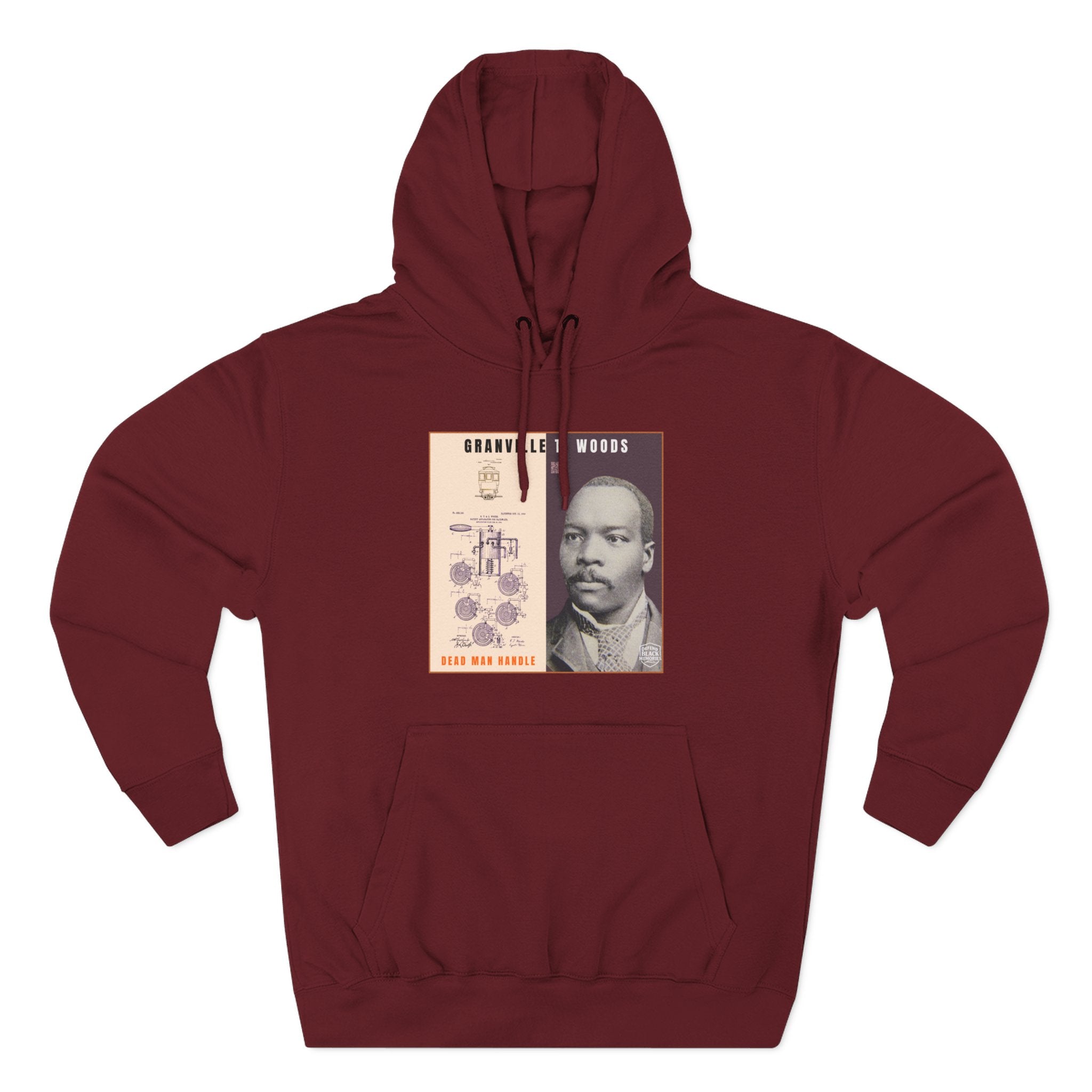 Granville T. Woods, Three-panel Historical Portrait Hoodie (City Champs)