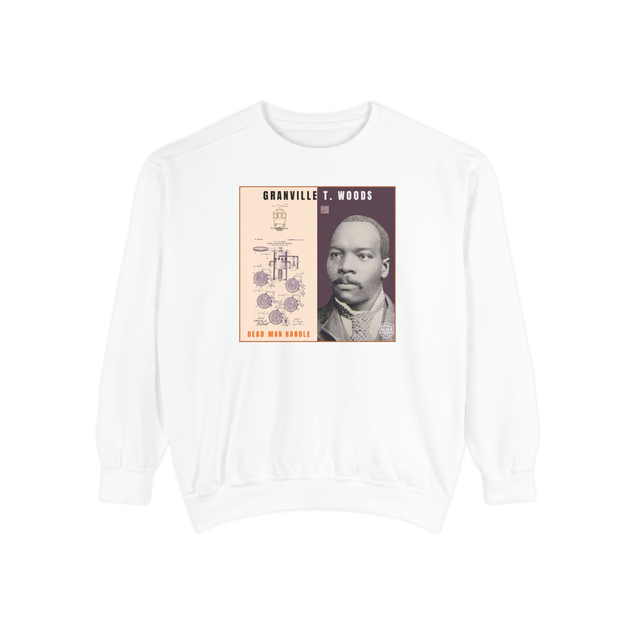 Granville T. Woods, Unisex, Historical Portrait Crewneck Sweatshirt (City Champs)