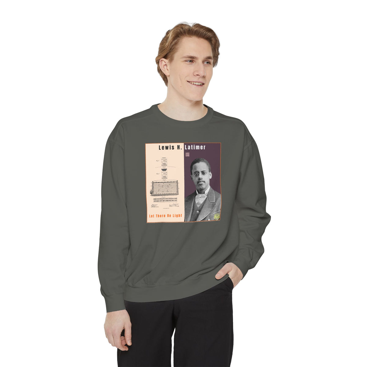 Lewis Latimer Unisex Garment-Dyed Sweatshirt (City Champs)