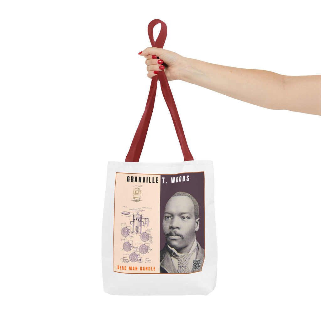 Granville T. Woods Historical Portrait Tote Bag (White)