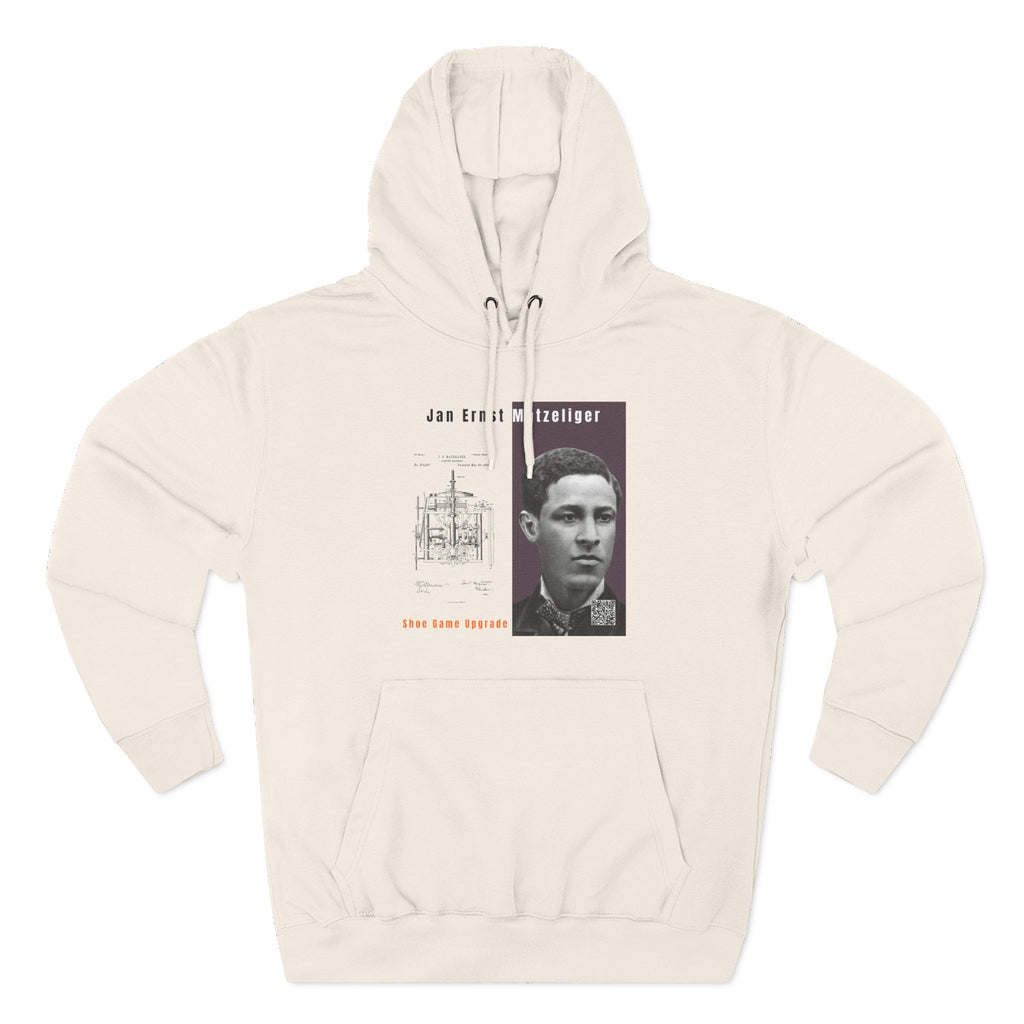 Defend Black Memories: Jan E. Matzeliger Three-Panel Historic Black Portrait Hoodie