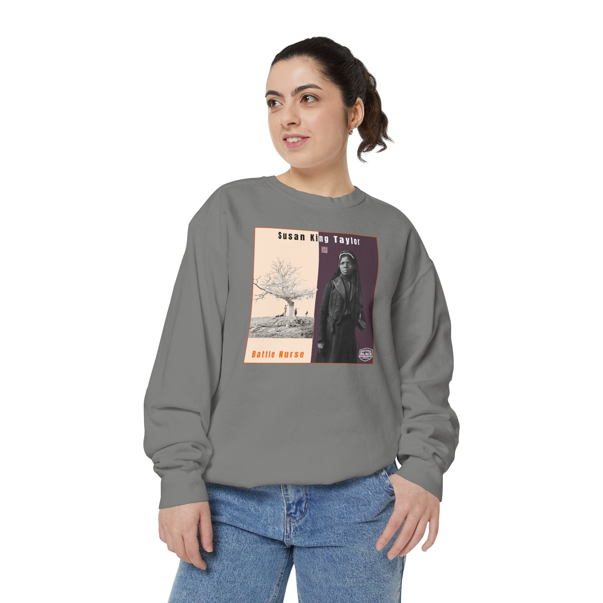 Susie King Taylor: Unisex Garment-Dyed Sweatshirt (City Champs)