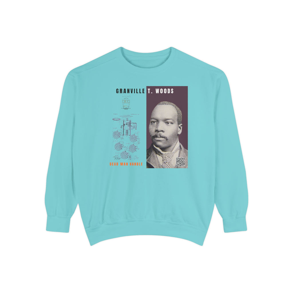 Defend Black Memories: Granville T. Woods Portrait Sweatshirt, Heritage Crewneck