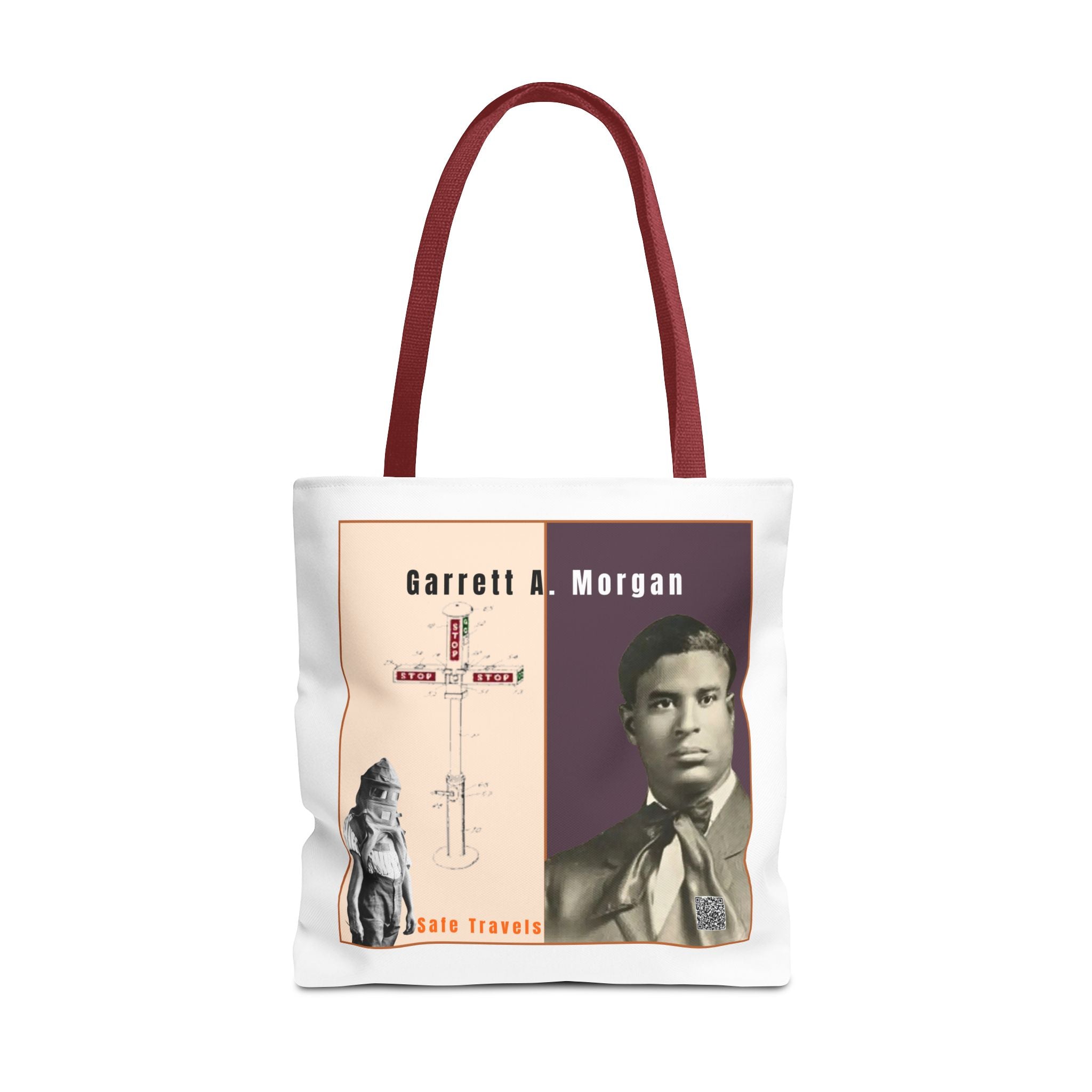 Garrett A. Morgan Historical Portrait Tote Bag (White)