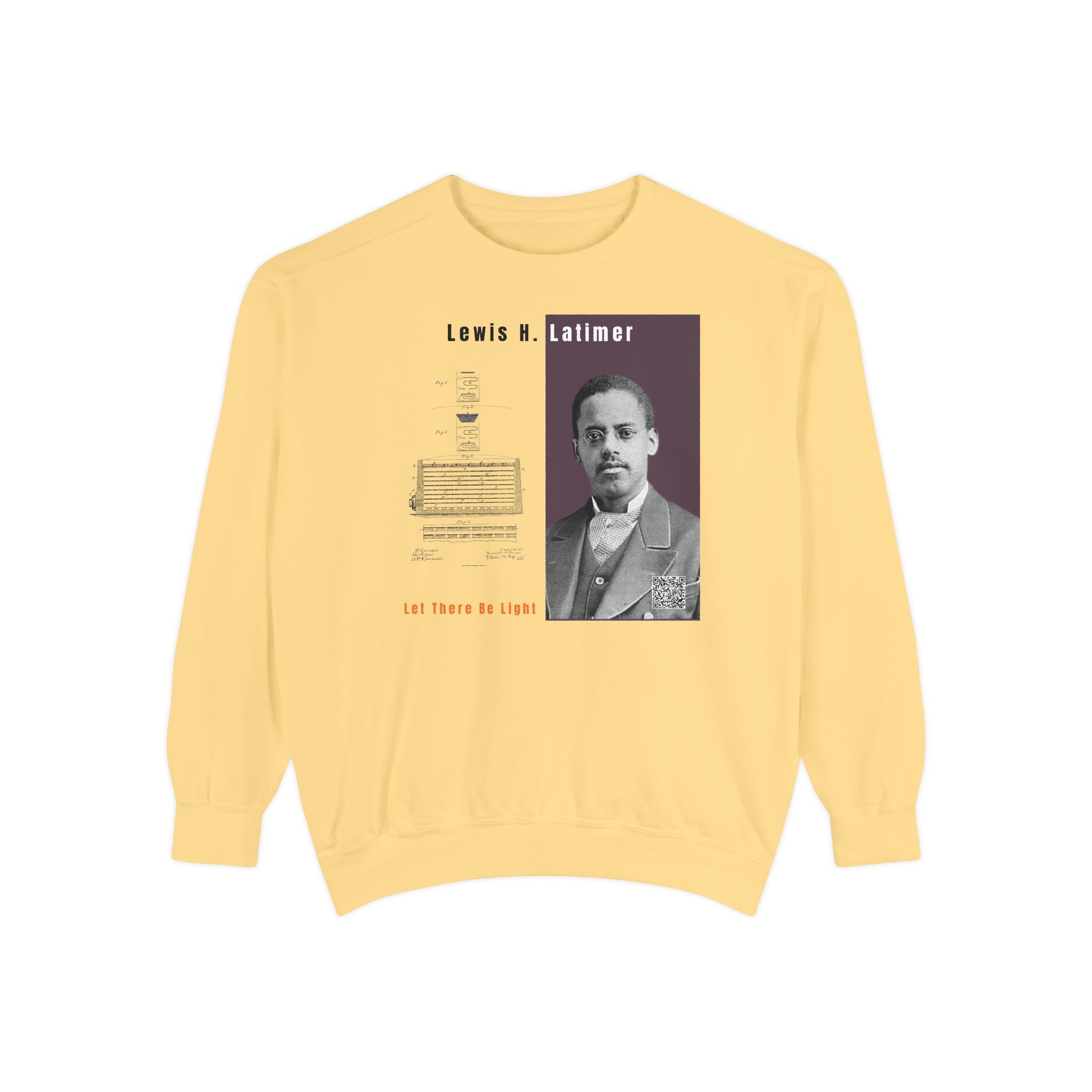 Defend Black Memories: Lewis Latimer Unisex Garment-Dyed Sweatshirt