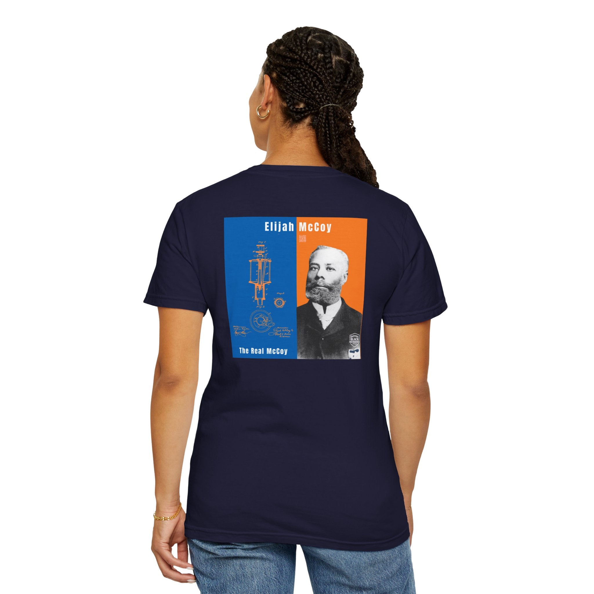 Elijah McCoy, Unisex, 2 Side, Historical Portrait T-shirt