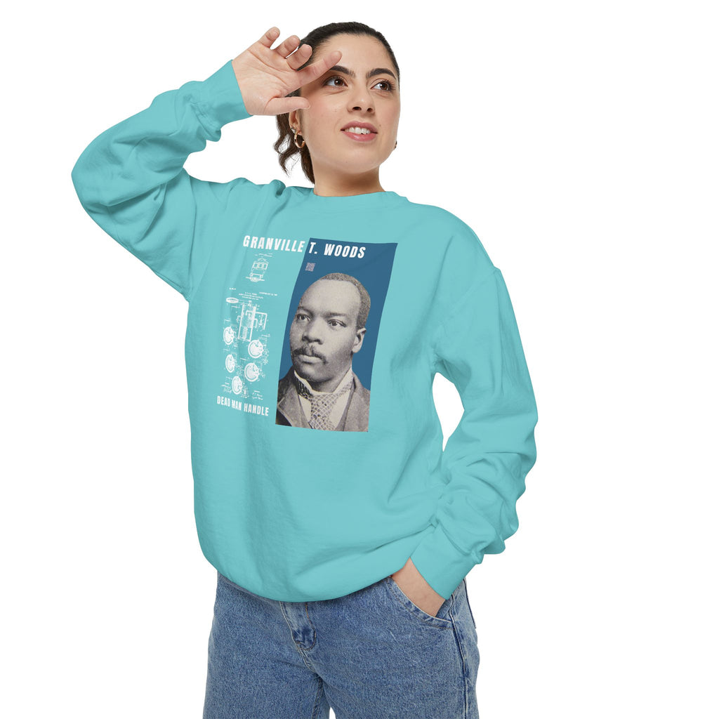 Granville T. Woods, Unisex, Historical Portrait Crewneck Sweatshirt (City Champs)