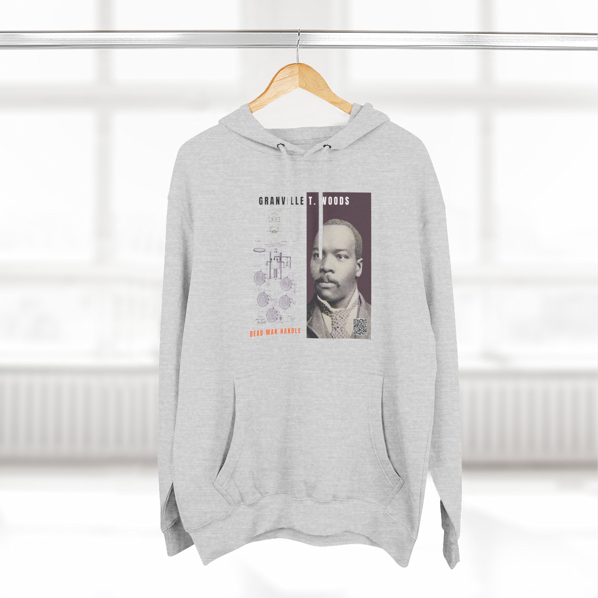 Granville T. Woods, Three-panel Historical Portrait Hoodie
