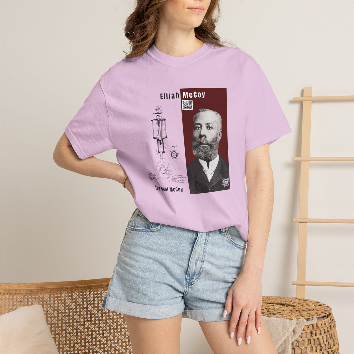 Elijah McCoy Portrait T-Shirt – Historical Inventor Graphic Tee (City Champs)