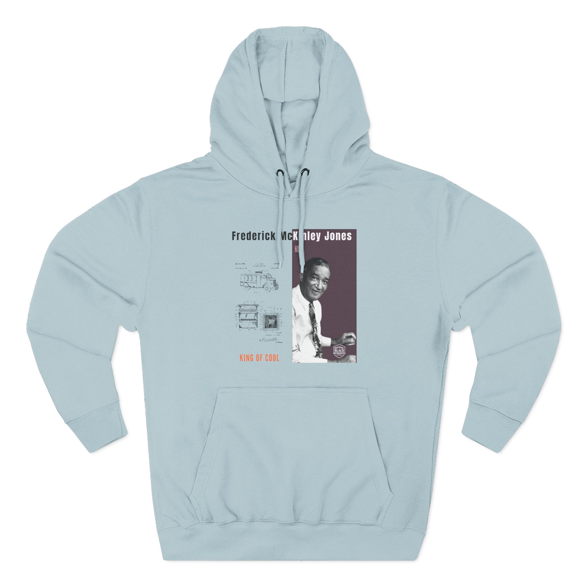 Frederick McKinley Jones, Unisex, Three-panel Historical Portrait Hoodie (City Champs)