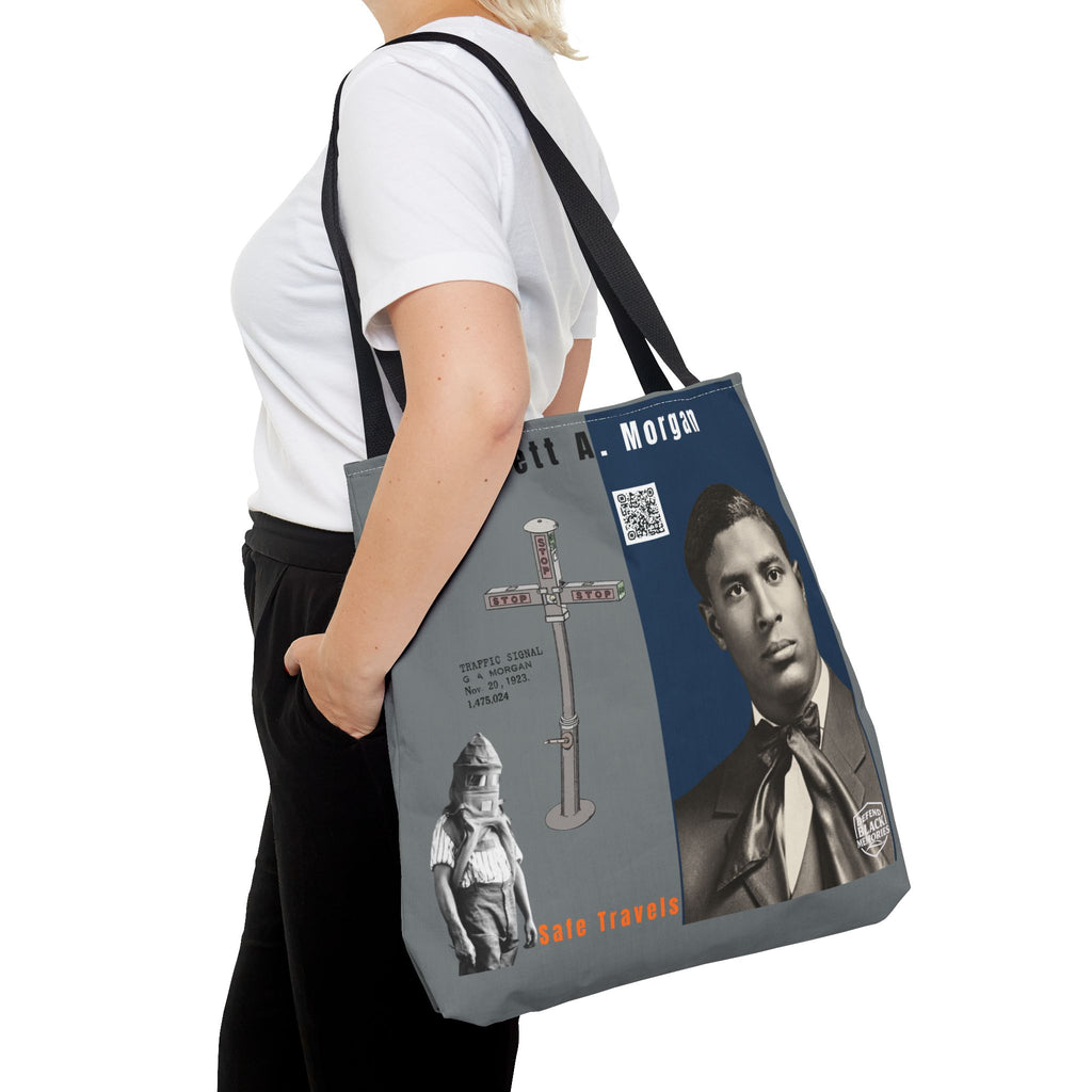 Garrett A. Morgan Historical Portrait Tote Bag (White)