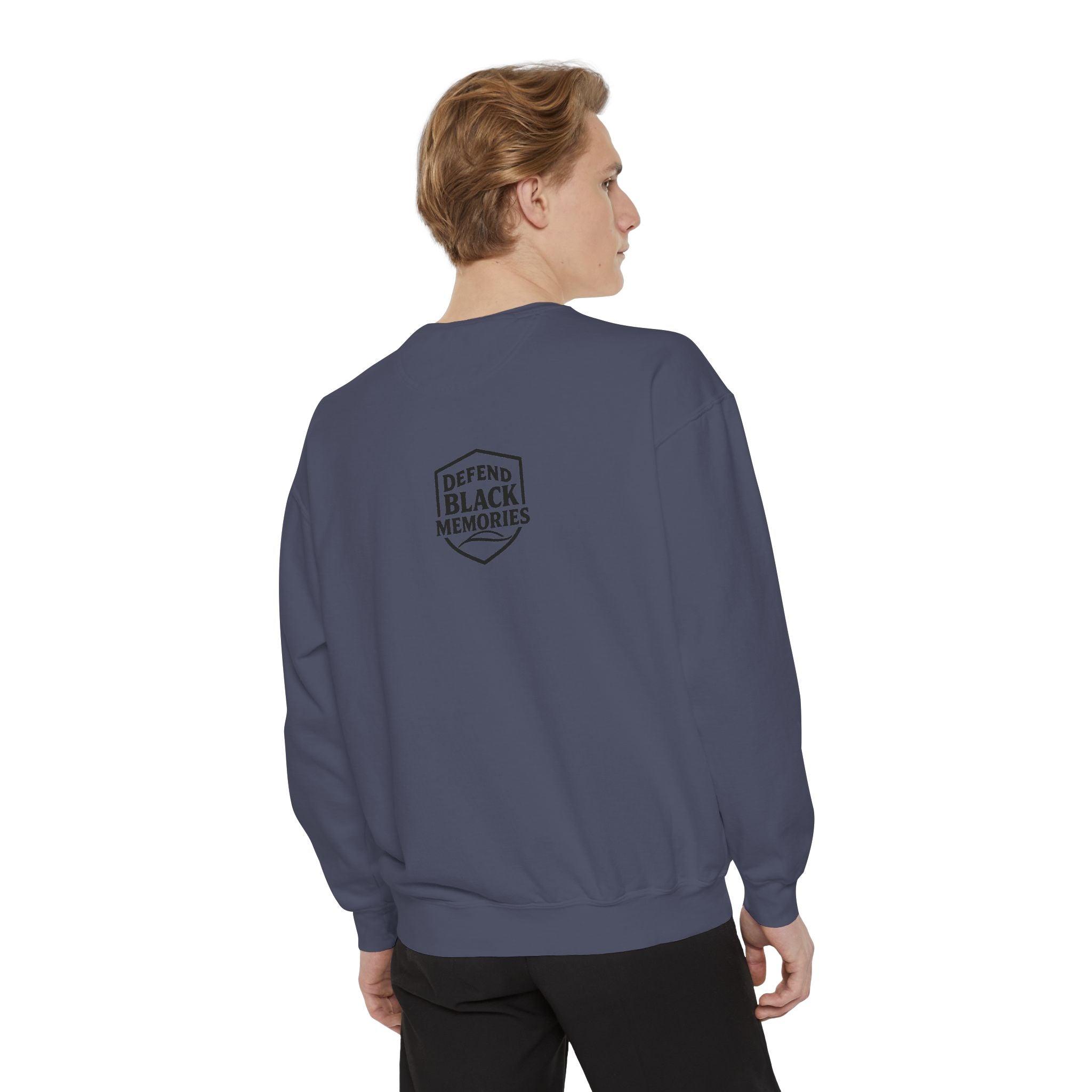 Defend Black Memories: Garrett A. Morgan Unisex Garment-Dyed Sweatshirt