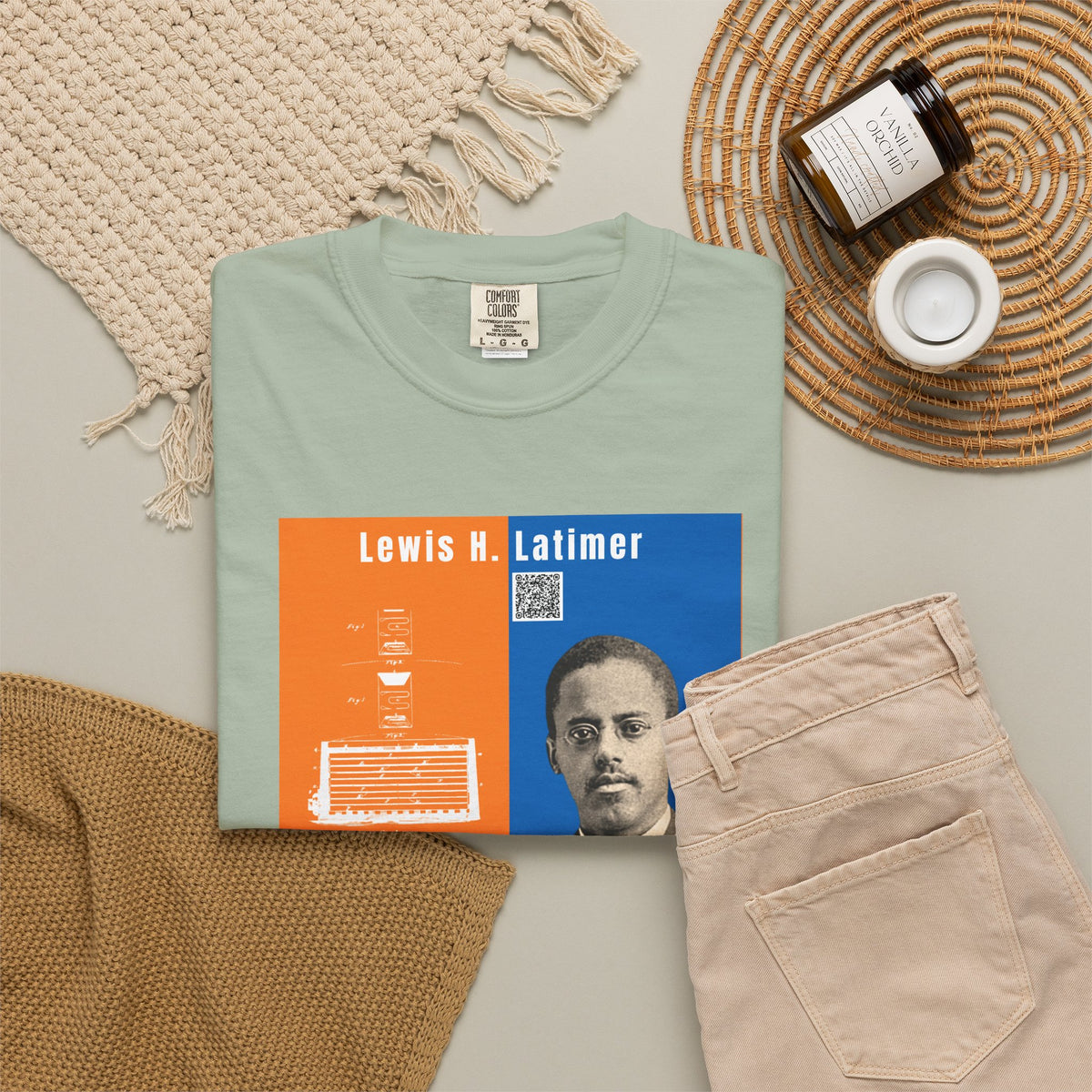 Lewis H. Latimer, Unisex, Historical Portrait T-shirt (City Champs)