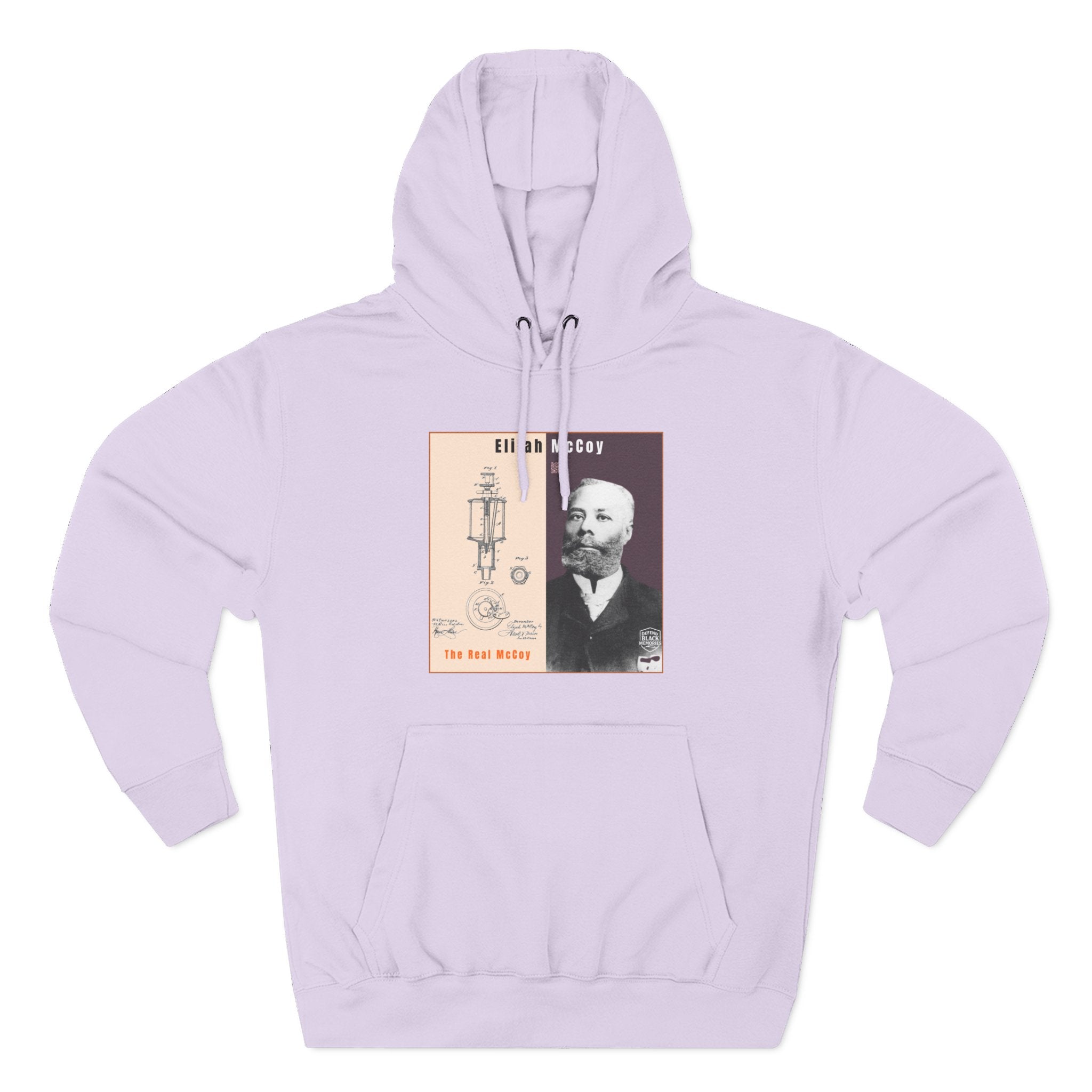 Elijah McCoy Three-Panel Design Hoodie-Historic Black Portrait Pullover (City Champs)