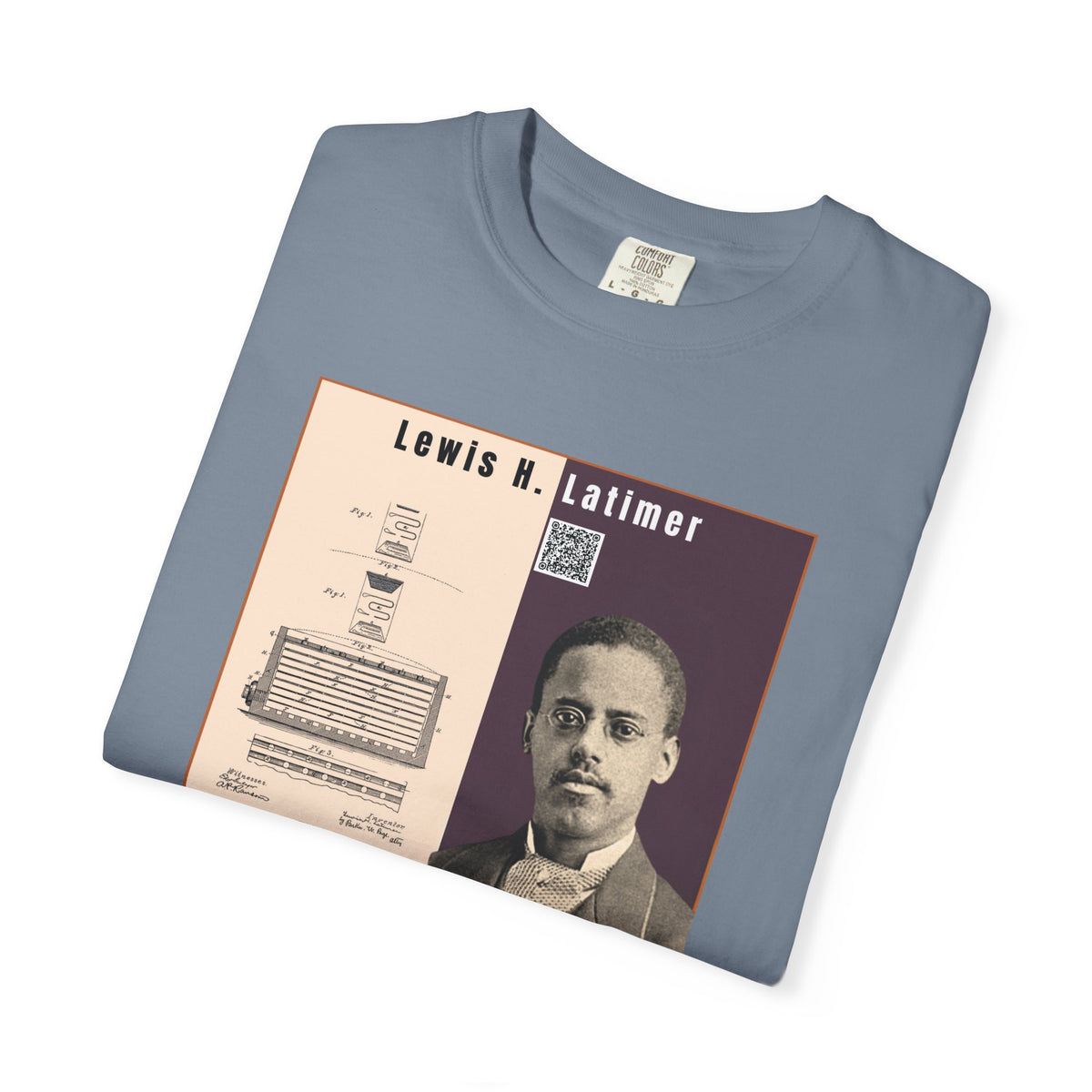 Lewis H. Latimer, Unisex, Historical Portrait T-shirt (City Champs)
