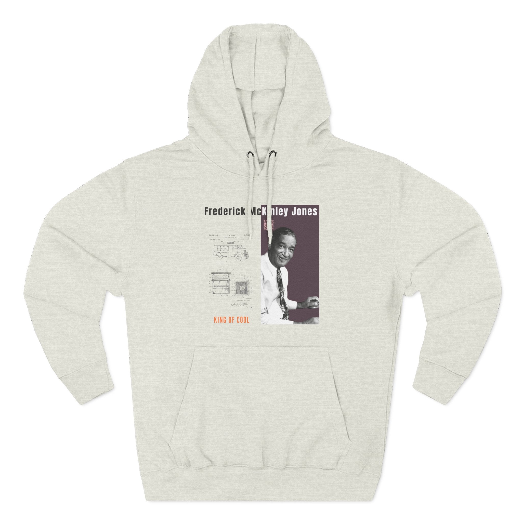 Frederick McKinley Jones, Unisex, Three-panel Historical Portrait Hoodie