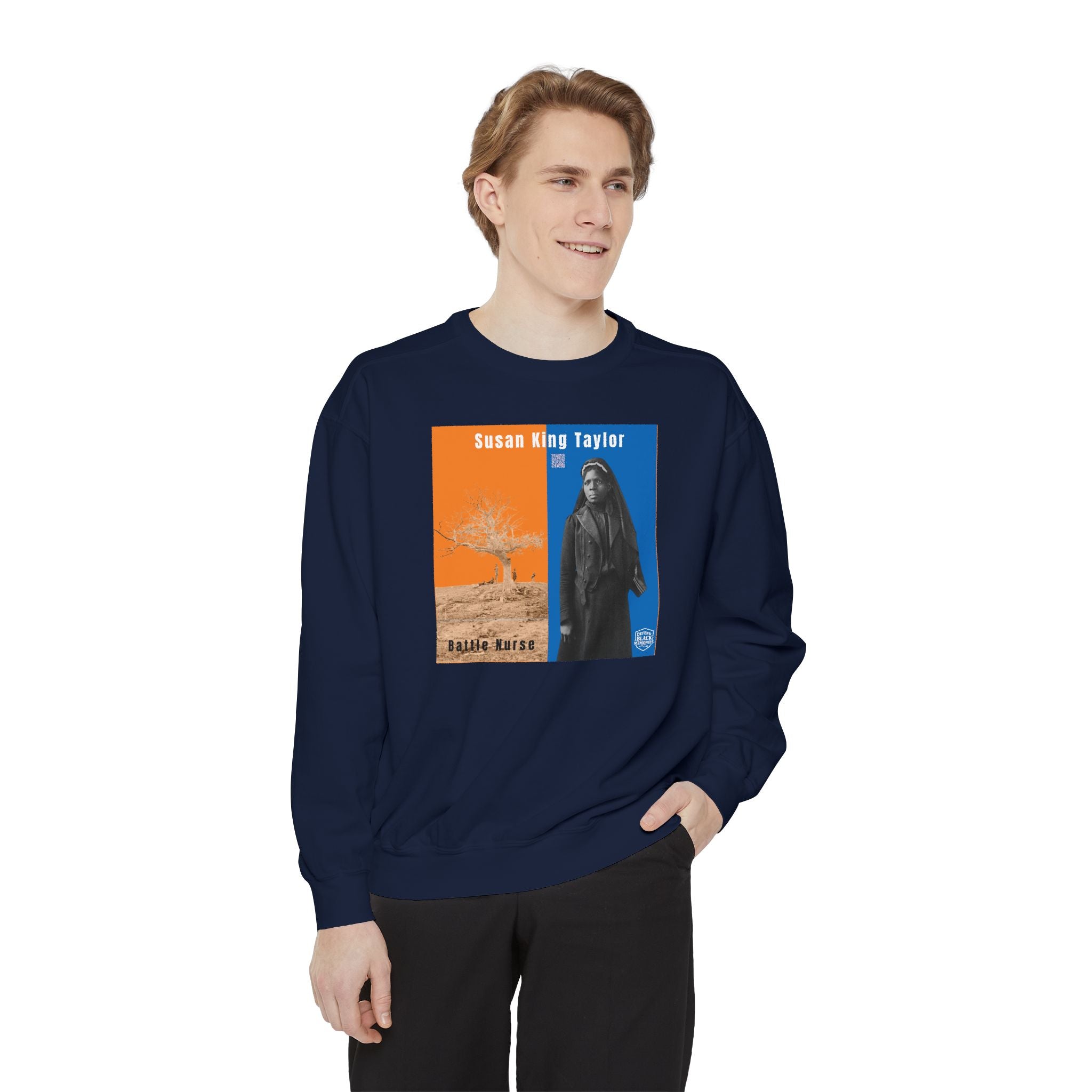 Susie King Taylor: Unisex Garment-Dyed Sweatshirt (City Champs)