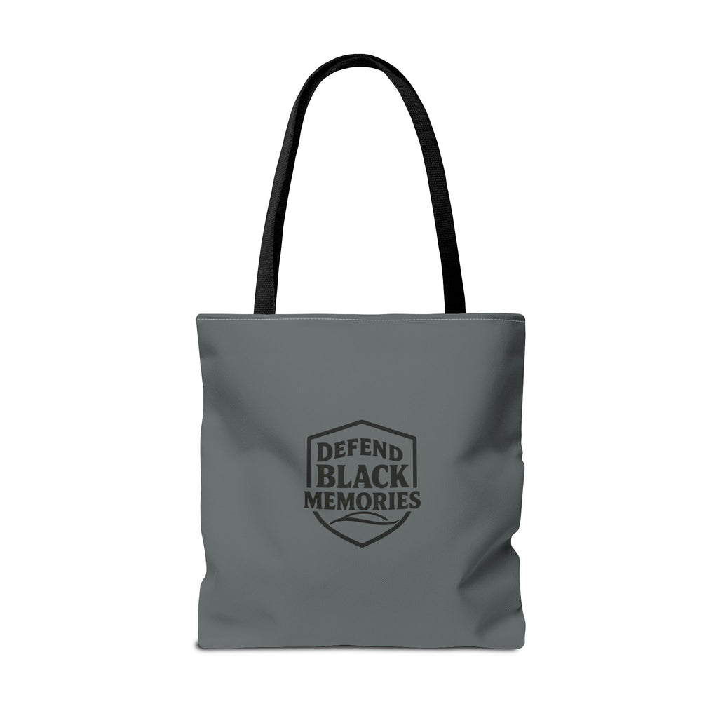 Tubman-Truth Brooch Graphic Tote Bag (Dark grey)