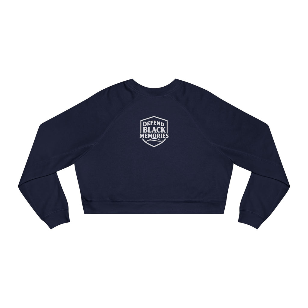 Tubman-Truth, Front Brooch Graphic, Women's Cropped Fleece Pullover