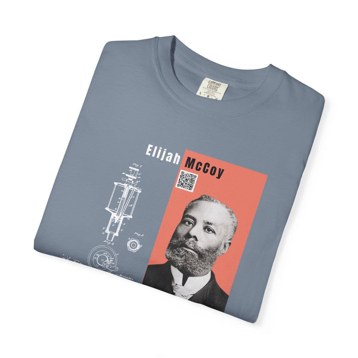 Elijah McCoy Portrait T-Shirt – Historical Inventor Graphic Tee (City Champs)