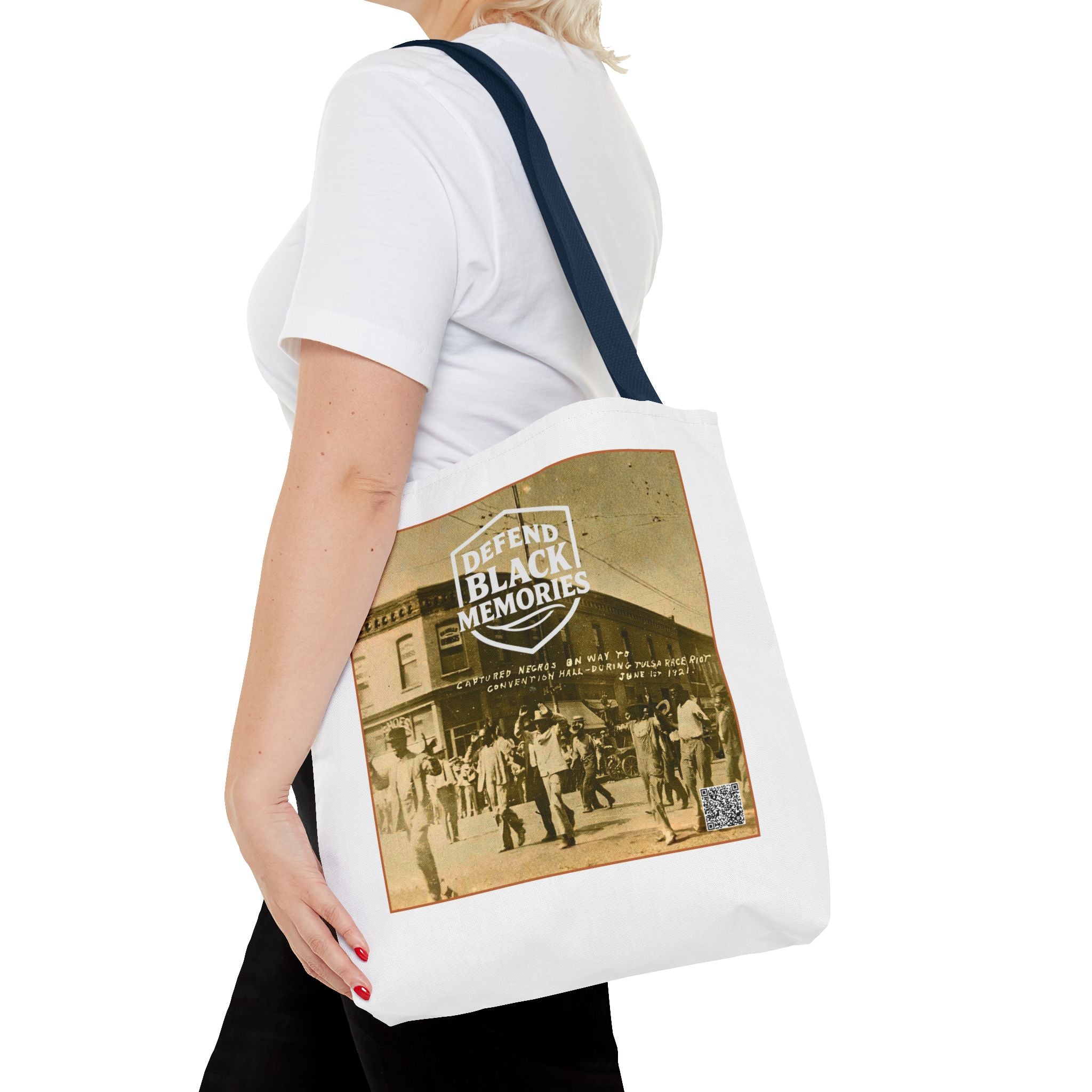 Tulsa Massacre Tote Bag (White)
