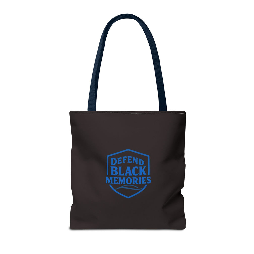 Tubman-Truth Brooch Graphic Tote Bag (Black)