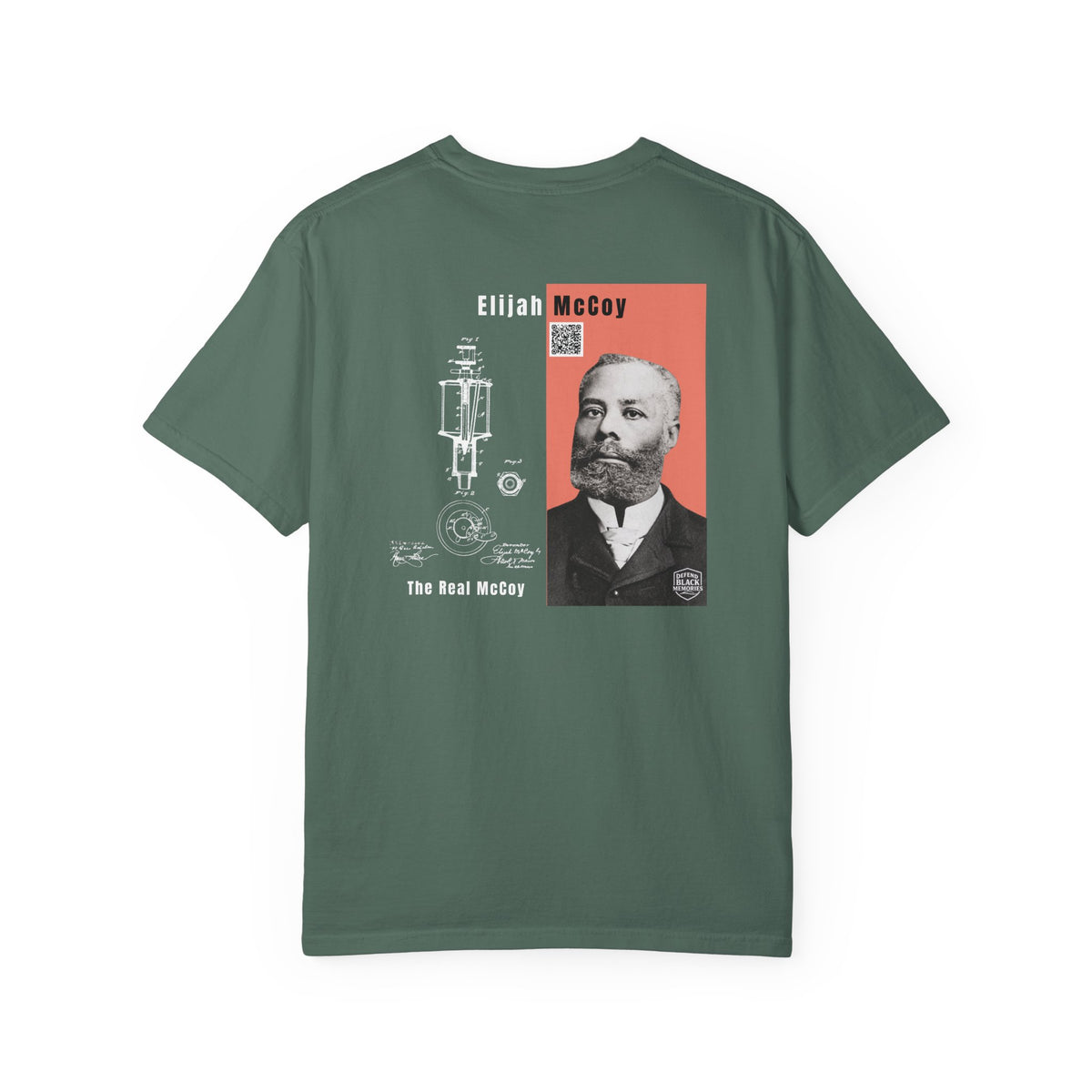Elijah McCoy, Unisex, 2 Side, Historical Portrait T-shirt