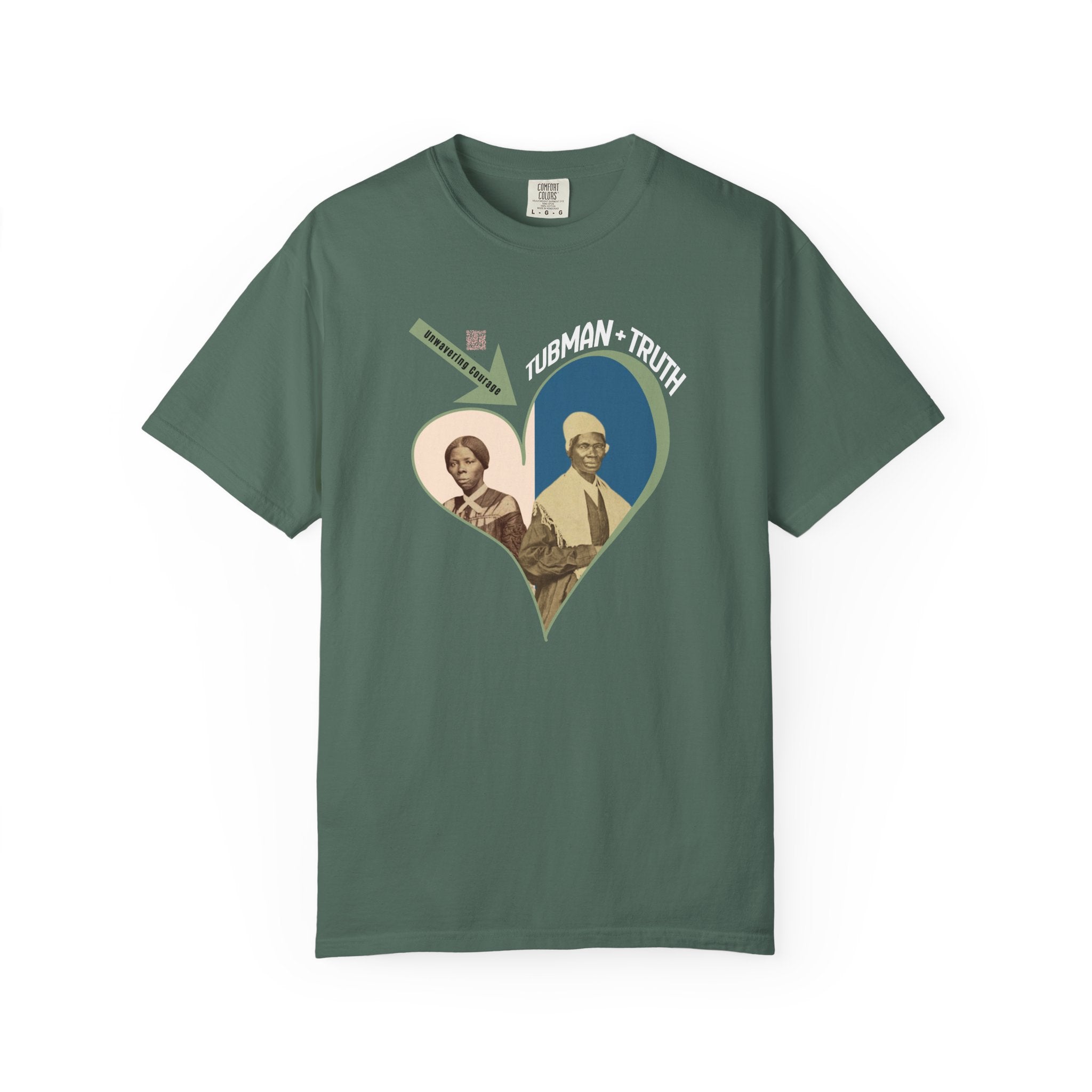Harriet Tubman & Sojourner Truth, Heart Courage Inspirational Historical Women T‑Shirt