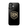 Slim Phone Case — Black Shield Typography Protective Cover