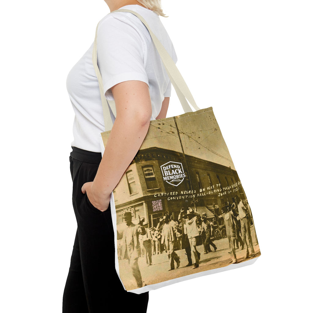 Tulsa Massacre 'Hands Up" Tote Bag (White)