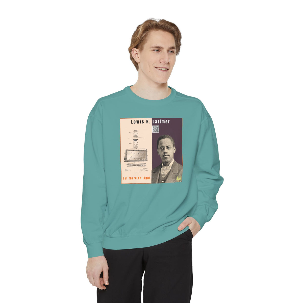 Lewis Latimer Unisex Garment-Dyed Sweatshirt (City Champs)