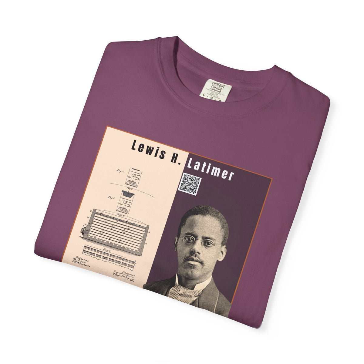 Lewis H. Latimer, Unisex, Historical Portrait T-shirt (City Champs)