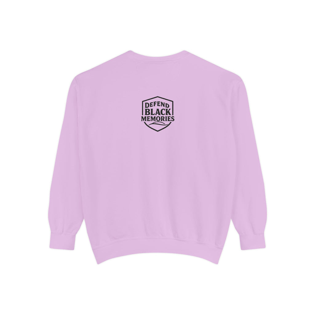 Defend Black Memories: Garrett A. Morgan Unisex Garment-Dyed Sweatshirt