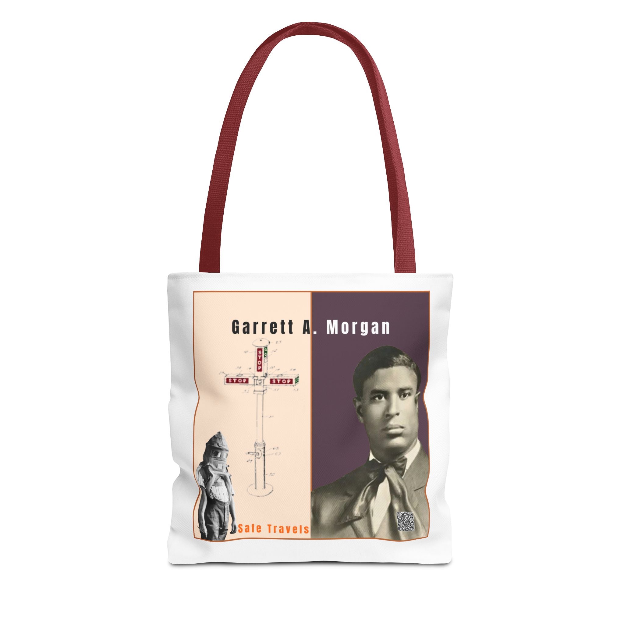 Garrett A. Morgan Historical Portrait Tote Bag (White)
