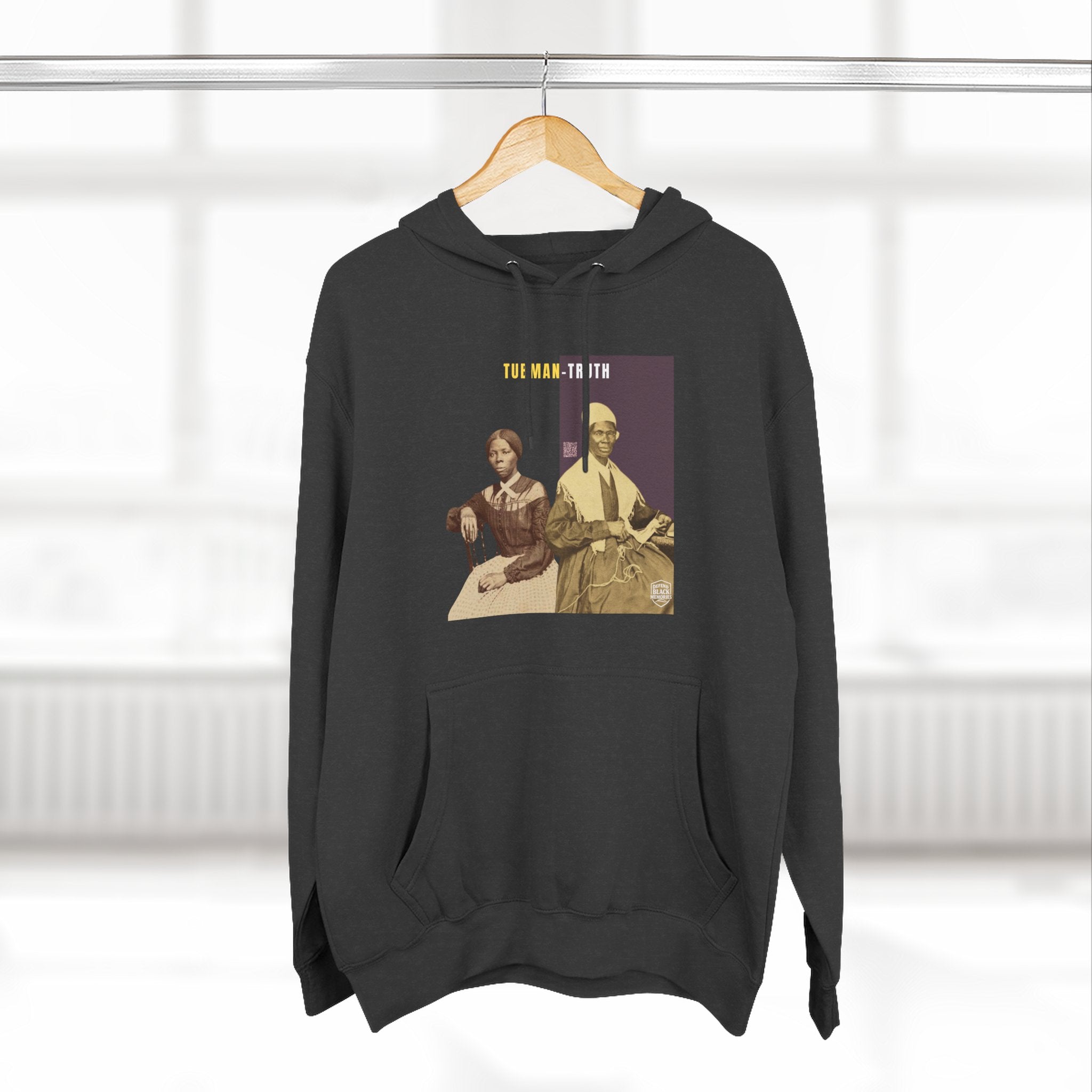 Tubman-Truth Three-panel, Historical Portrait Hoodie