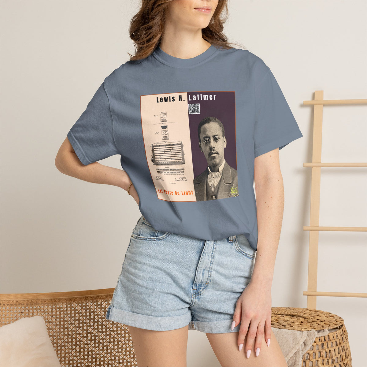 Lewis H. Latimer, Unisex, Historical Portrait T-shirt (City Champs)