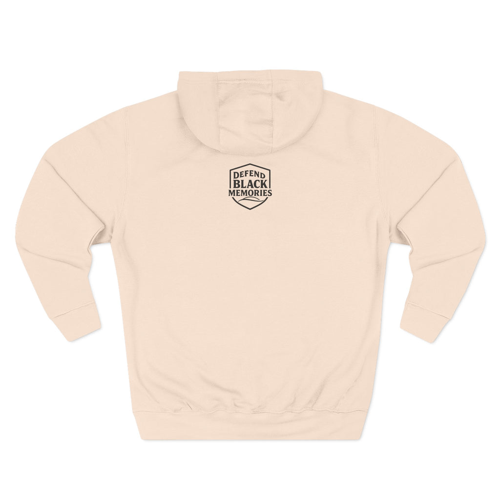 Defend Black Memories: Garrett A. Morgan Three-Panel Historic Black Portrait Hoodie