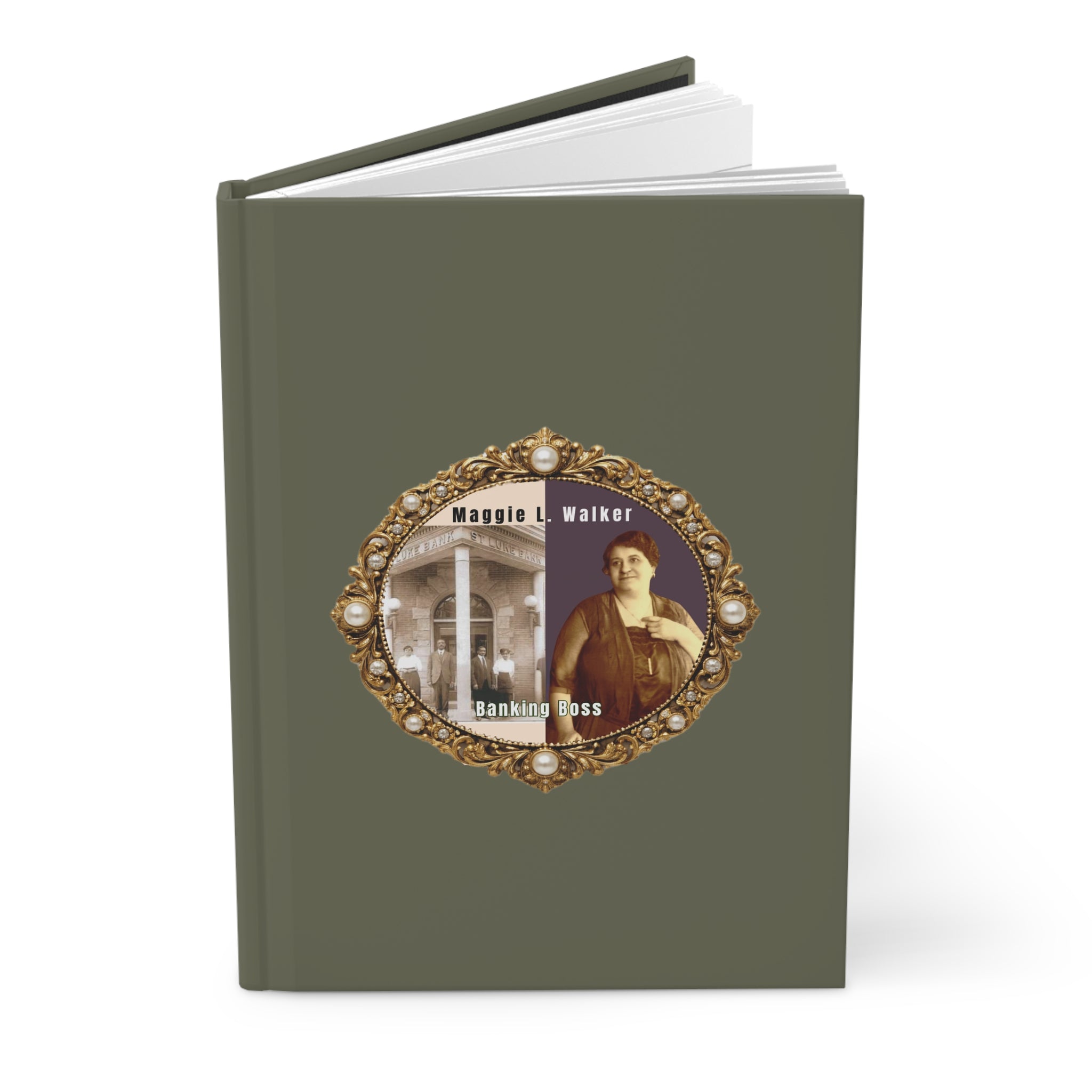 Maggie L. Walker, Hardcover Journal Matte (Khaki Green)