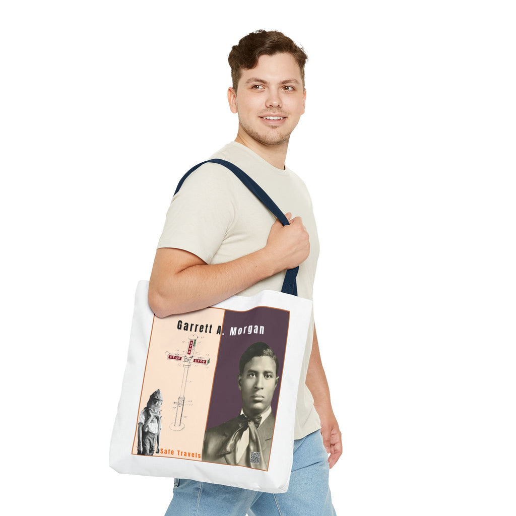 Garrett A. Morgan Historical Portrait Tote Bag (White)