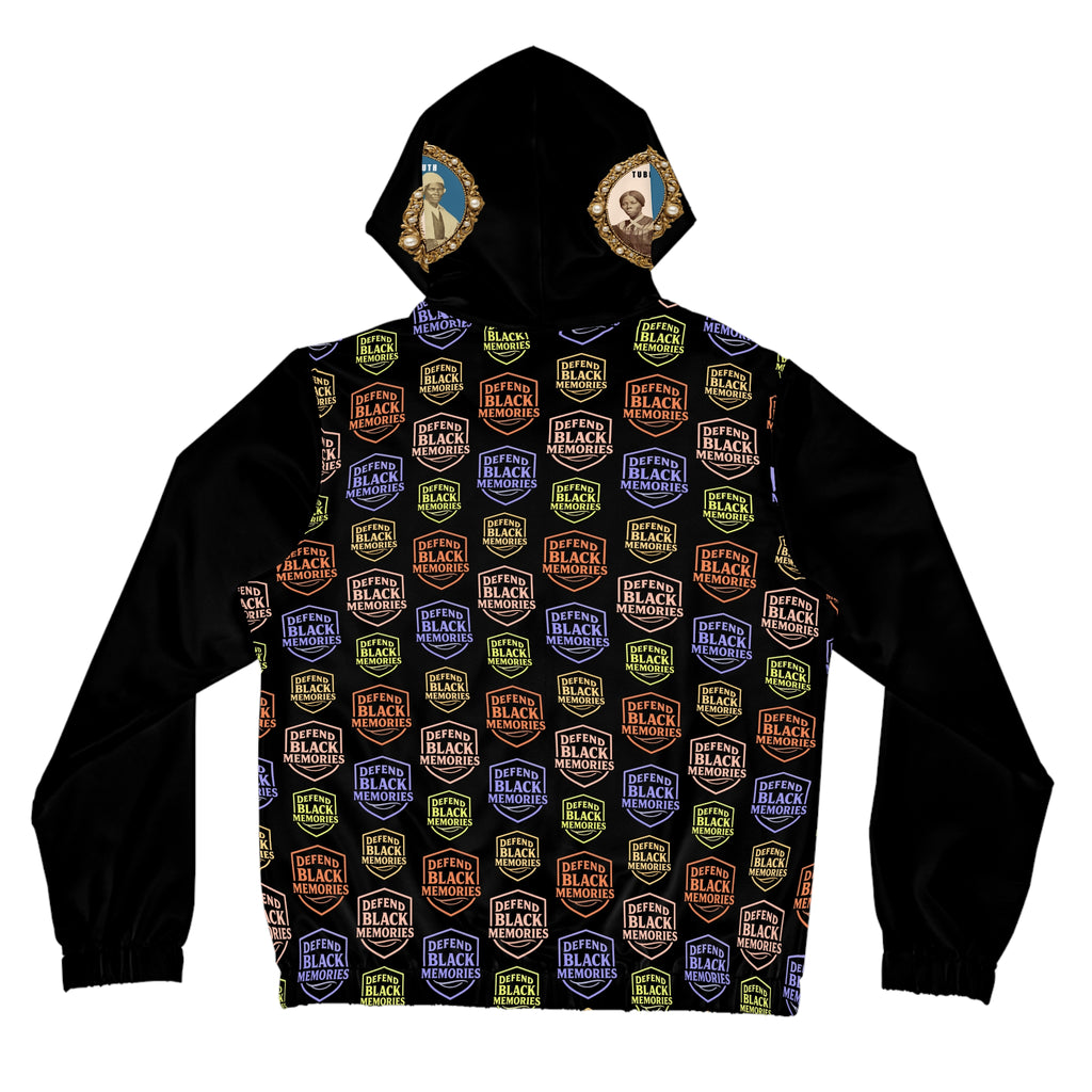 Tubman-Truth, Brooch Design, Full-Zip Hoodie (Black)