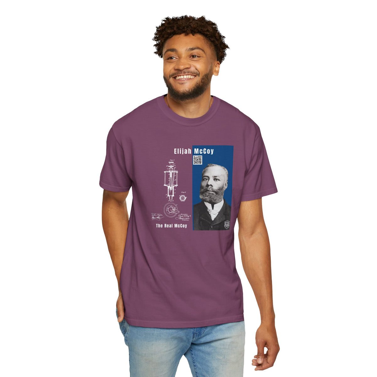 Elijah McCoy Portrait T-Shirt – Historical Inventor Graphic Tee (City Champs)