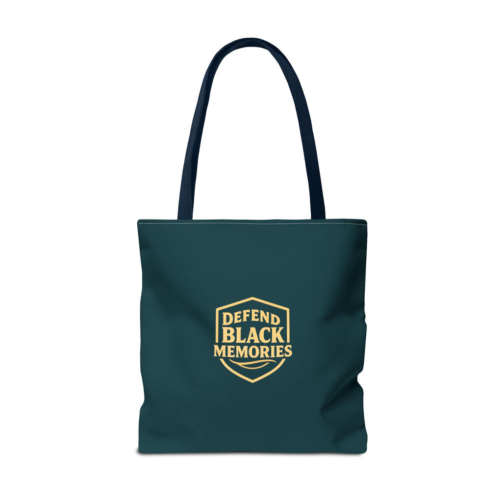 Elijah McCoy 'The Real McCoy' Tote Bag — Inspirational History Tribute (Muted Teal)
